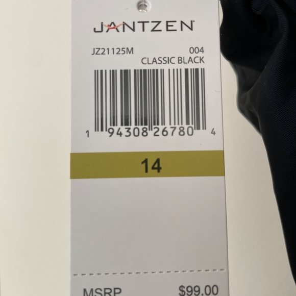 JANTZEN High Neck One-Piece Swimsuit Size 14 - Picture 4 of 6